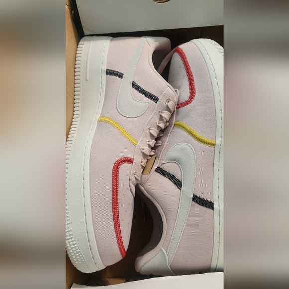 Womens Air Force 1 '07 LX Silt Red/Photon Dust Rouge Limon - Picture 9 of 13